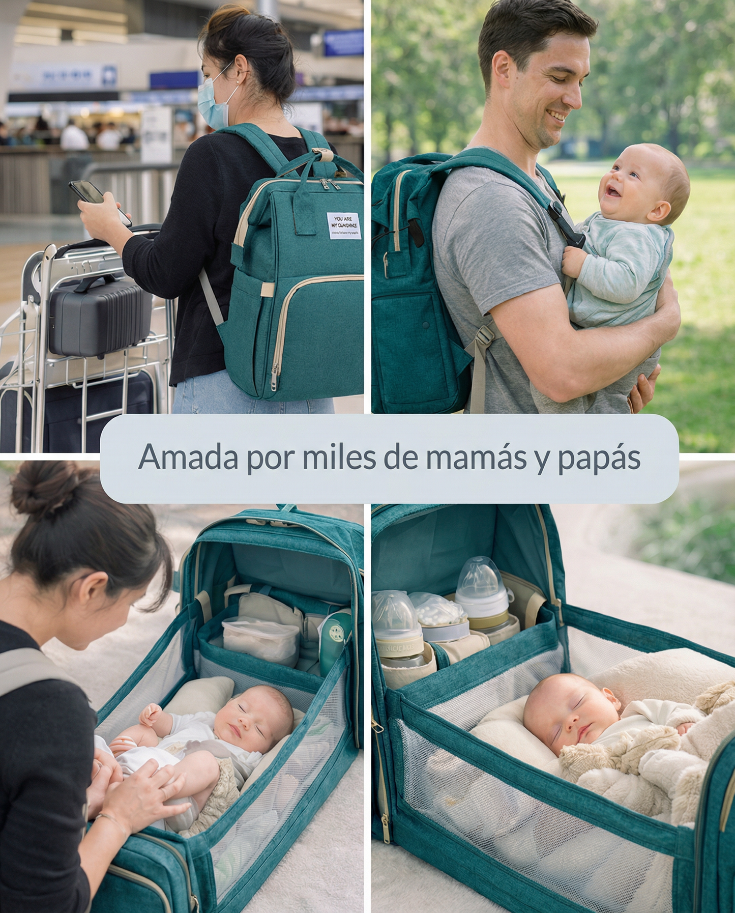 HugLife™ SafeNest 3 en 1 (Cuna y Cambiador Portátil)