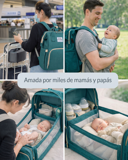 HugLife™ SafeNest 3 en 1 (Cuna y Cambiador Portátil)